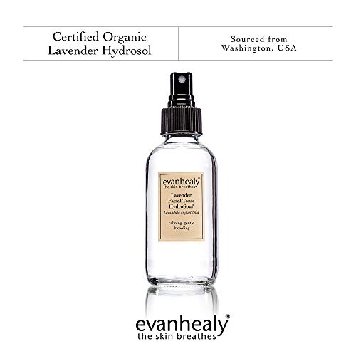 Evanheealy Lavender Facial Tonic w/Hydrosoul | הידרוסול צמח אורגני טהור | יתרות, מגן ומרענן את כל